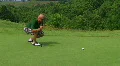 Golfer Sinks Putt 04 HD Footage