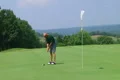 Golfer Sinks Putt Footage