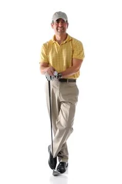 Golfer standing Stock Photos