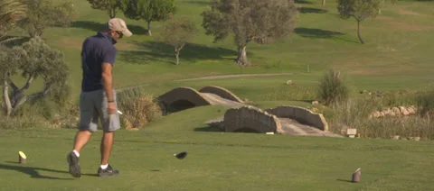 Golfer Swing filmed with Magic Lantern RAW Stock Footage 34485876