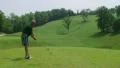 Golfer Teeing Off With Driver 02 HD Footage
