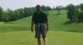 Golfer Teeing Off With Driver 02 HD Footage