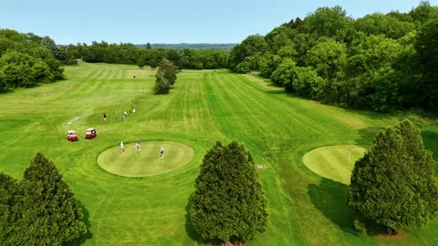 Golfers - Lyndon Golf Course - Syracuse, NY Stock Footage 336517530