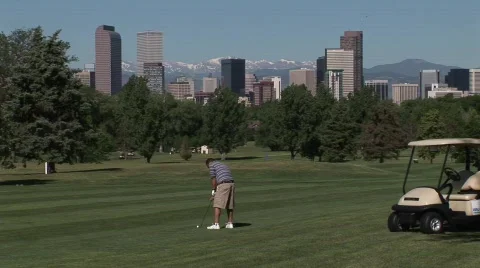 Golfing In the City 動画素材 379091