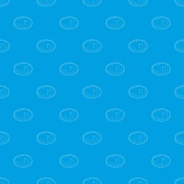 Golfing field pattern vector seamless blue Stock Illustration