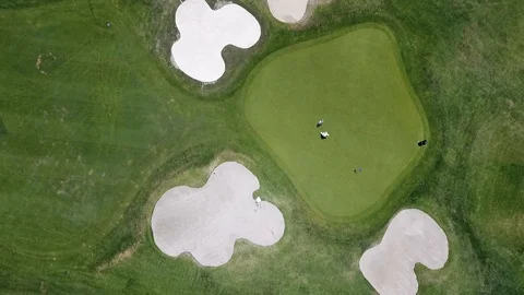 Golfing sports golfers golf Stock Footage