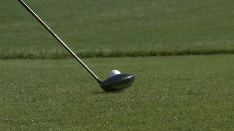 Golfing tee off Stock Footage 23357773