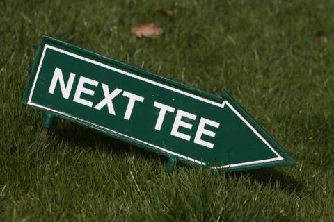 Golfplatzwegweiser Stock Photos