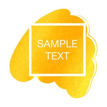 Golg foil vector template for cards. Background brush stroke, festive Stock Illustration