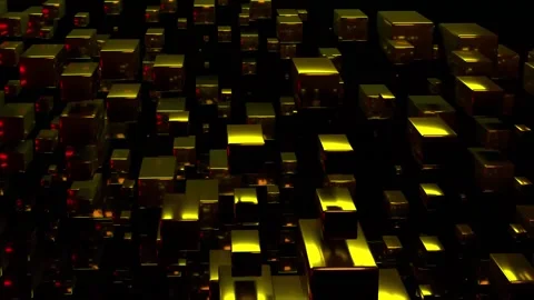 Golld brick Stock Footage 146699575