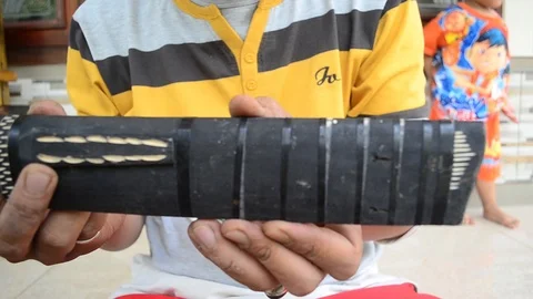 Golok machete closeup Video stock 122876568