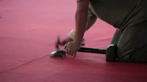 Golpeando alfombra Stock Footage 11852209