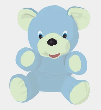 Goluboj mishka Stock Illustration