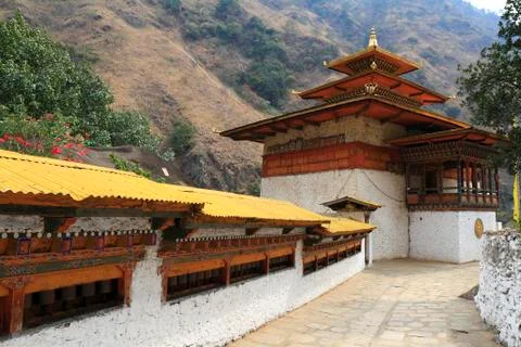 Gom Kora Trashigang, Bhutan Stock Photos
