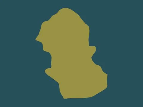 Gombe, Nigeria. Solid color shape Stock Illustration