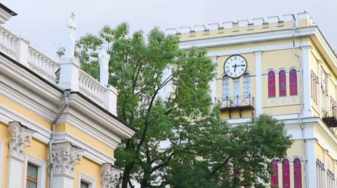 Gomel, Belarus - September 19, 2015: Rumyantsev Palace Stock Footage 60065140