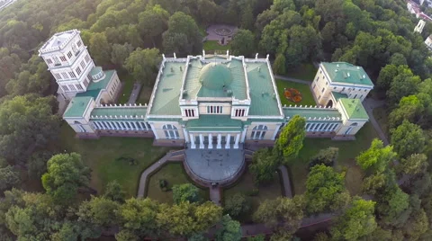 Gomel, Belarus - September 19, 2015: Palace of Rumyantsev-Paskevich Stock Footage 60065356
