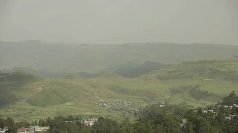 Gondar cityscape 3 Stock Footage 30465983