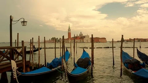 Gondola and Venice Stock Footage 76184969