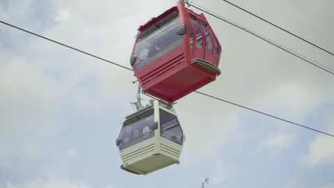 Gondola Crossing Stock Footage 97316942
