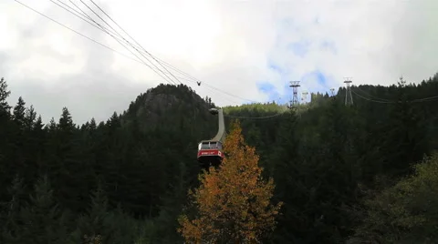 Gondola Going Down Stock Footage 923775