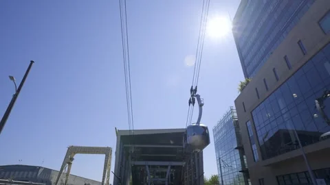 Gondola Passing Overhead Stock Footage 265886455
