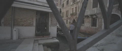 Gondola seen through a railing Stock-Footage 170843125