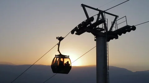 Gondola at Sunset Stock-Footage 871727