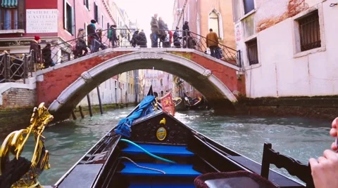Gondola in Venice Stock Footage 48502012
