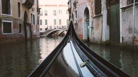 Gondolas in Italy Stock Footage 94322964