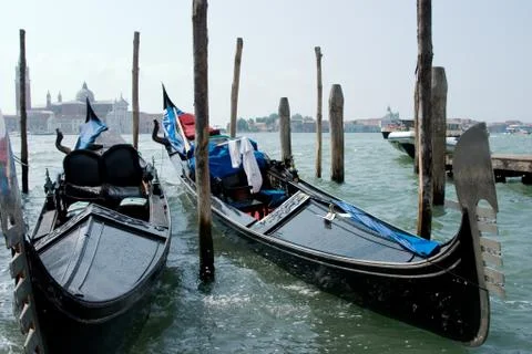 Gondolas Stockfoto's