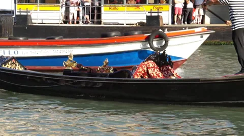 Gondolas of Venice (8 of 16) Stock Footage 32197965