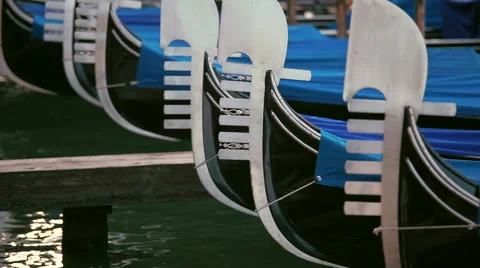 Gondolas in Venice Stock Footage 41798634