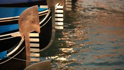 Gondolas in Venice Stock Footage 130894271