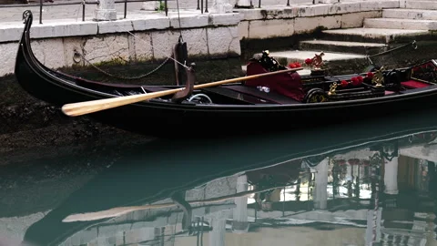 Gondolas in Venice Stock Footage 234437573