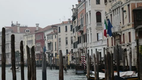 Gondolas in Venice Stock Footage 234438057