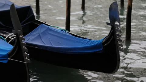 Gondolas in Venice Video stock 234438473