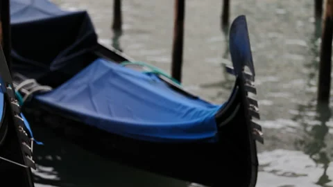 Gondolas in Venice Stock Footage 234438736
