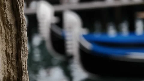 Gondolas in Venice Video stock 234438980