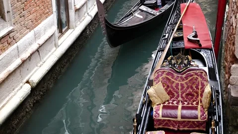 Gondolas in Venice Stock Footage 234560556