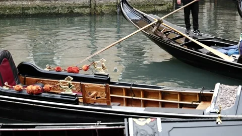Gondolas in Venice Stock Footage 234565339