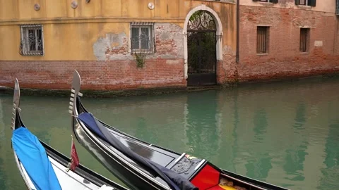 Gondolas in Venice Stock Footage 235860861