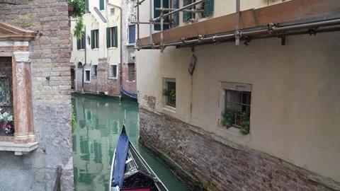 Gondolas in Venice Stock Footage 235860882