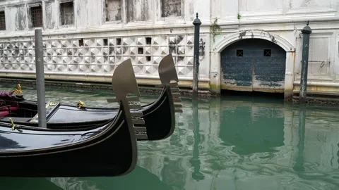 Gondolas in Venice Stock Footage 235860989