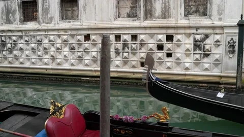 Gondolas in Venice Stock Footage 235861024