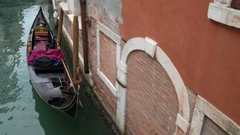 Gondolas in Venice Stock Footage 235861066