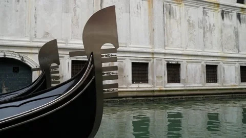 Gondolas in Venice Stock Footage 235861069
