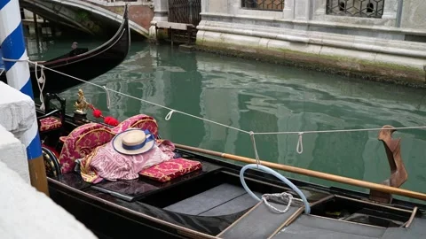Gondolas in Venice Stock Footage 235861113