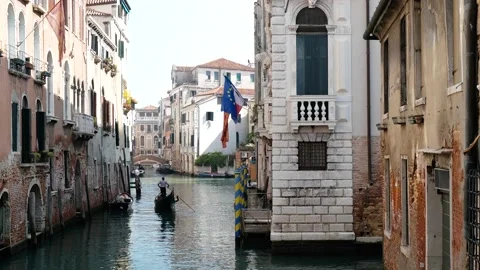 Gondolas in Venice Stock Footage 235969210