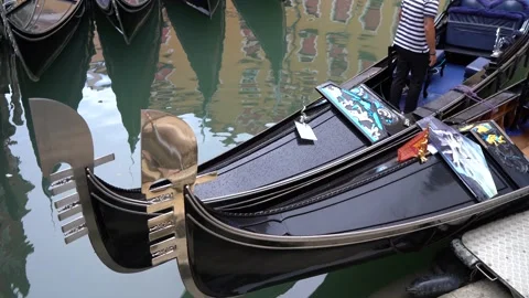 Gondolas in Venice Stock Footage 236585049